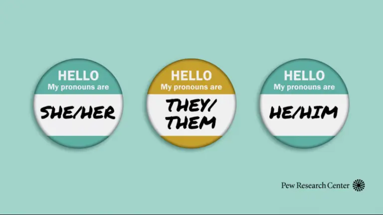 Badges with pronouns 