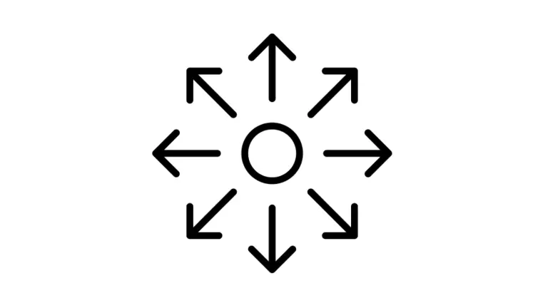 Icon circle with arrows