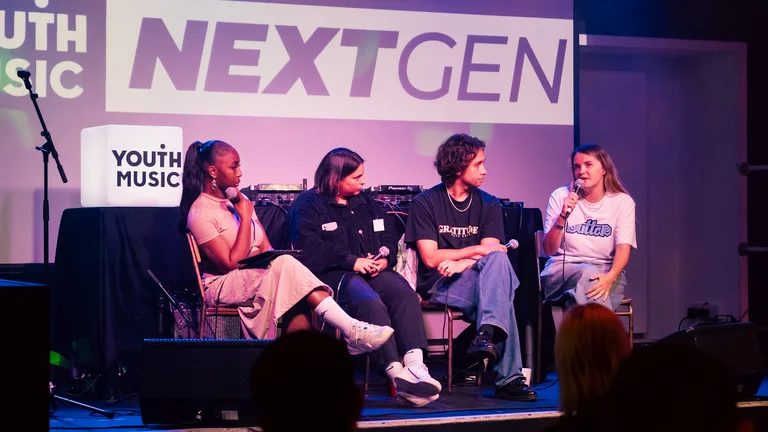 a panel at a nextgen community event