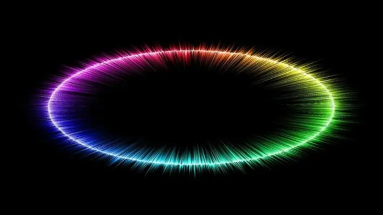 A circle rainbow of colours